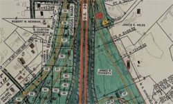 Greensboro Urban Loop NC Eminent Domain Map