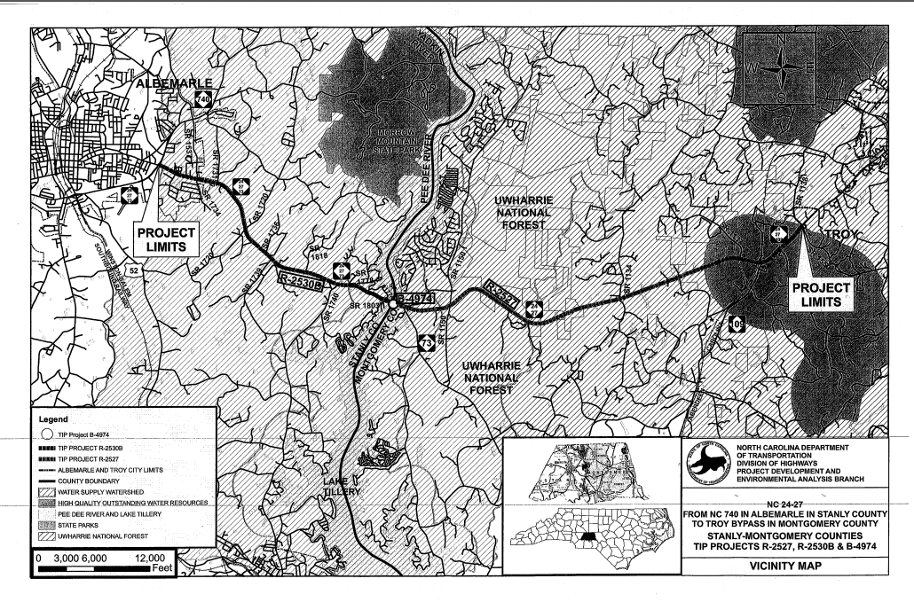 NC 24/27 Widening From NC 73 to Troy Bypass NC Eminent Domain Law Firm