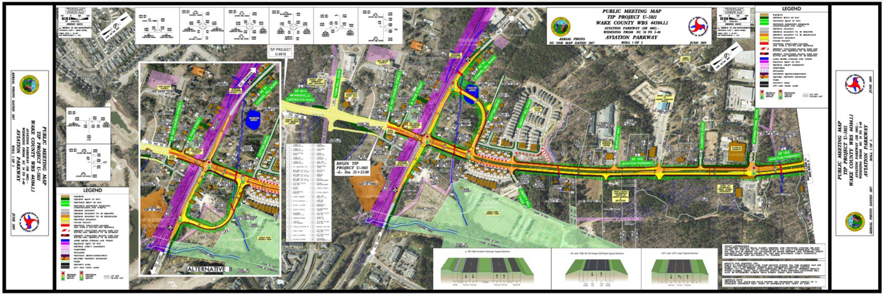 Aviation Parkway Widening Project Map 1