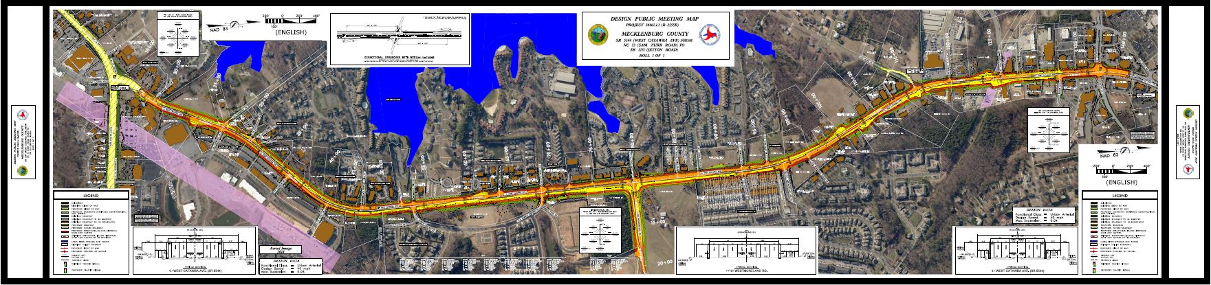 Catawba Avenue Road Widening Map