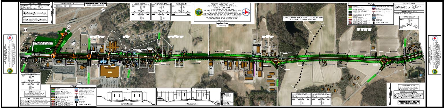 Public Meeting Map - Eastern Avenue from North Clarendon Drive to Shellcastle Road