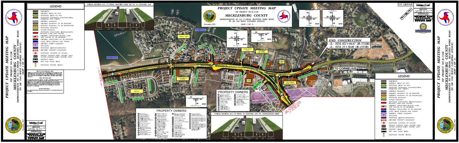 NC 73 Widening Map 1