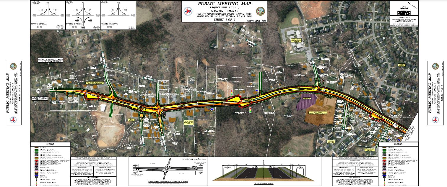 S New Hope Road Widening Map 1