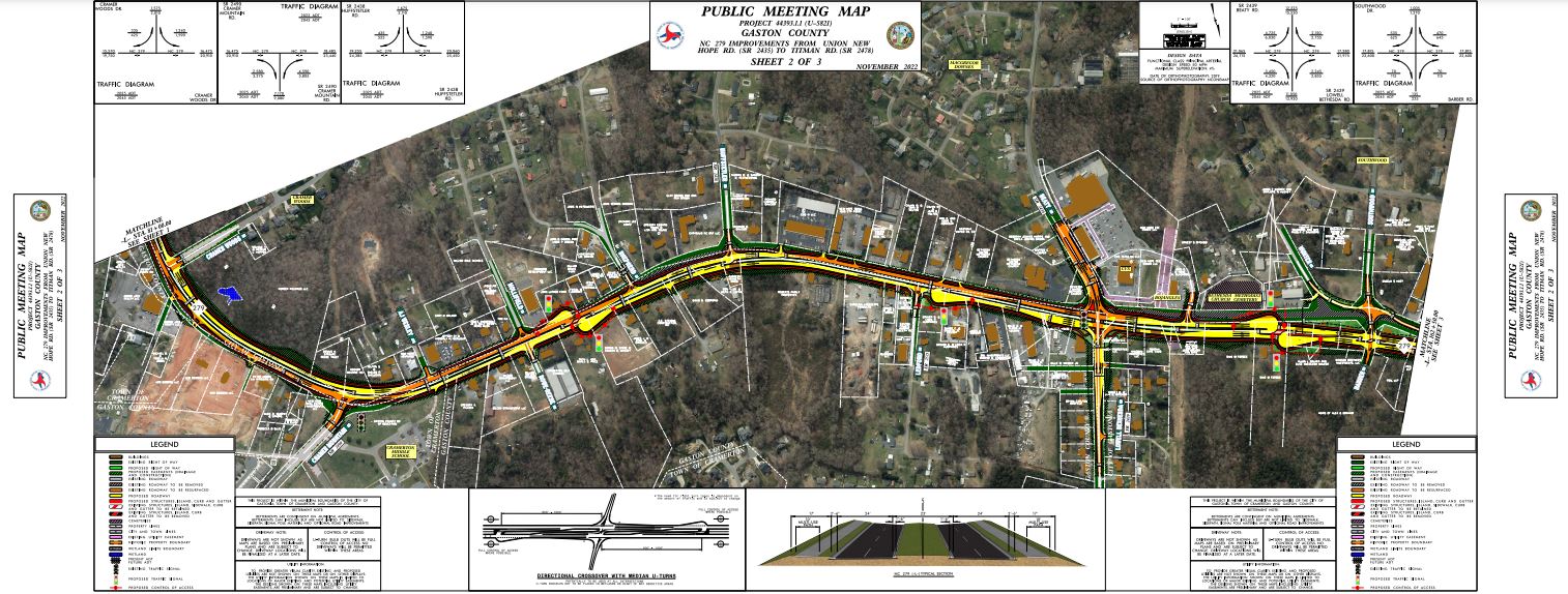 S New Hope Road Widening Map 2