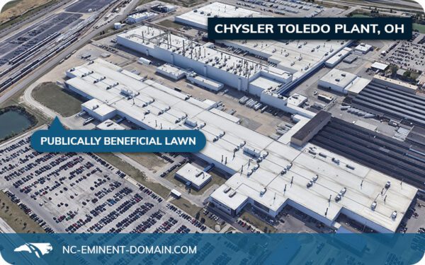 Aerial view of the Chrysler manufacturing plant in Toledo, Ohio.