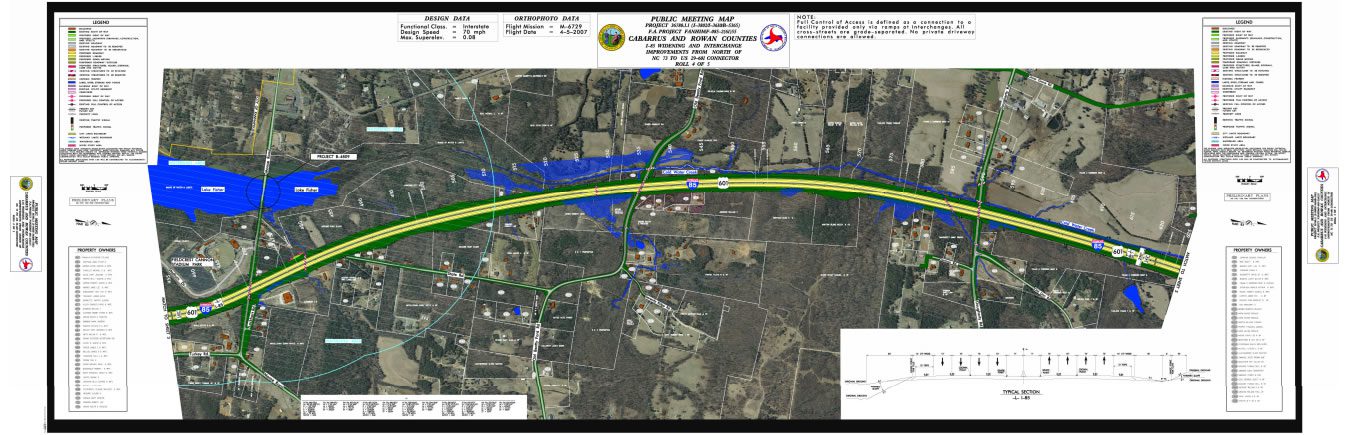 I-85 Highway Widening NC Eminent Domain Project Map 2