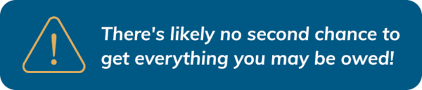 Blue alert that there's no "second chance" to get everything you may be owned!