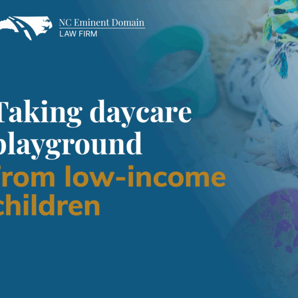 Taking daycare playground from low-income children