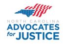 north carolina advocates for justice logo