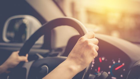 Female,Driving,Car.,Vintage,Filter