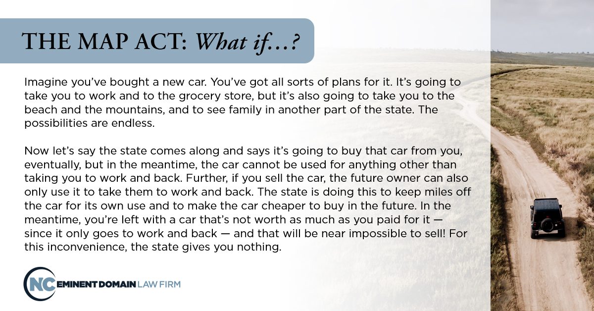 North Carolina Map Act NC Eminent Domain Law Firm